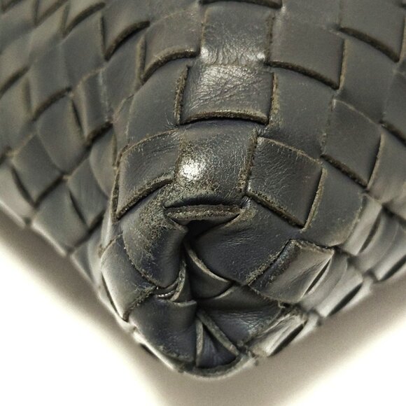 Auth BOTTEGA VENETA Intrecciato 172736 Navy Leather - Shoulder Bag - Picture 3 of 8